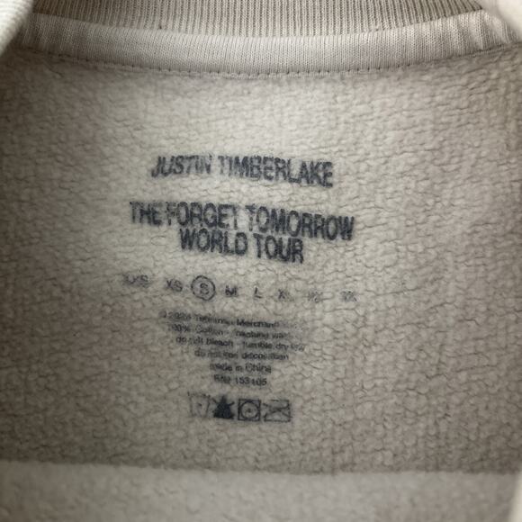 Justin Timberlake Sweatshirt Size S The Forget Tomorrow World Tour 2024 Unisex - Picture 4 of 8
